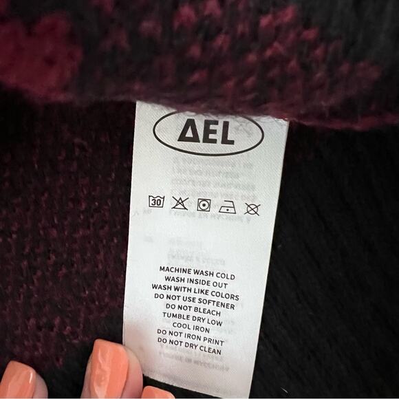 NWT AELFRIC EDEN GREEN BLACK MENS SWEATER SIZE M - Picture 4 of 11